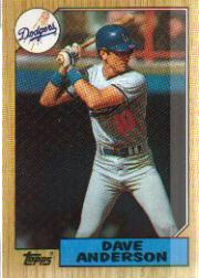 1987 Topps Baseball Cards      073      Dave Anderson